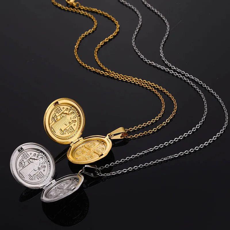Double-sided St. Benedict necklace-Viarello