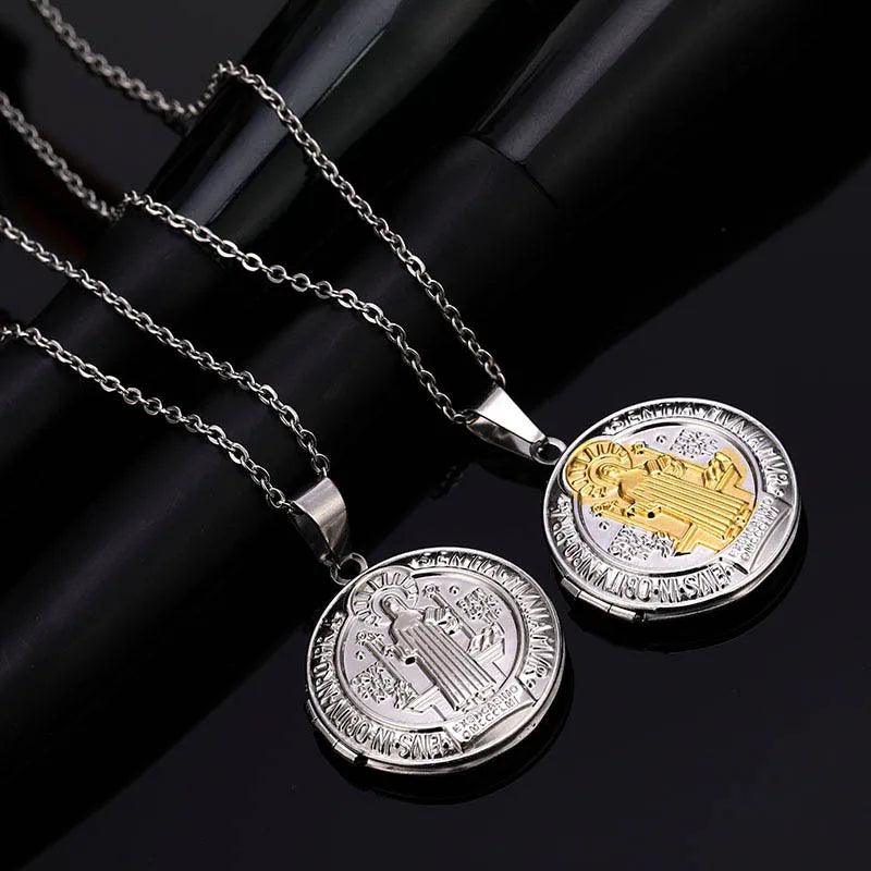 Double-sided St. Benedict necklace-Viarello