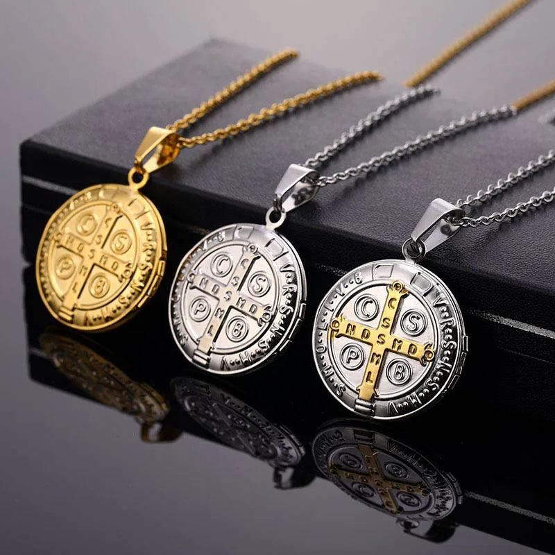 Double-sided St. Benedict necklace-Viarello
