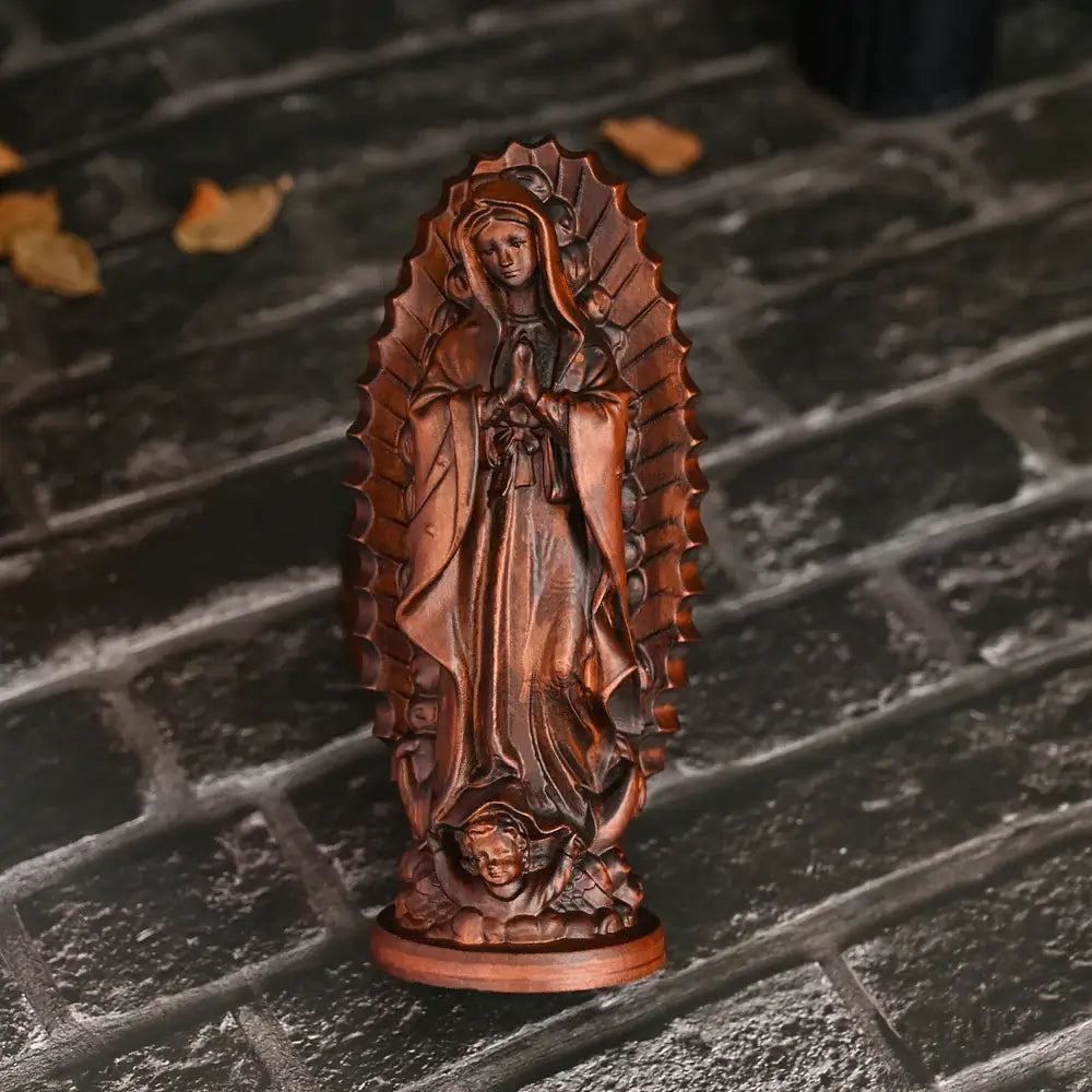 Image of Our Lady of Guadalupe in Wood-Viarello