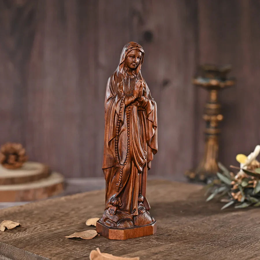 Image of Our Lady of Lourdes in Wood-Viarello