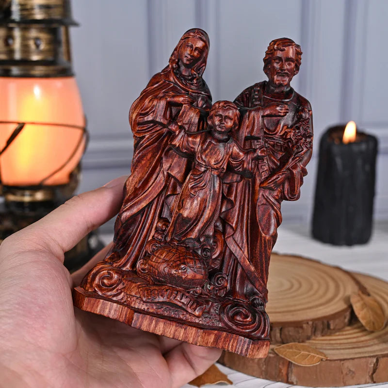 Image of the Holy Family in Wood-Viarello