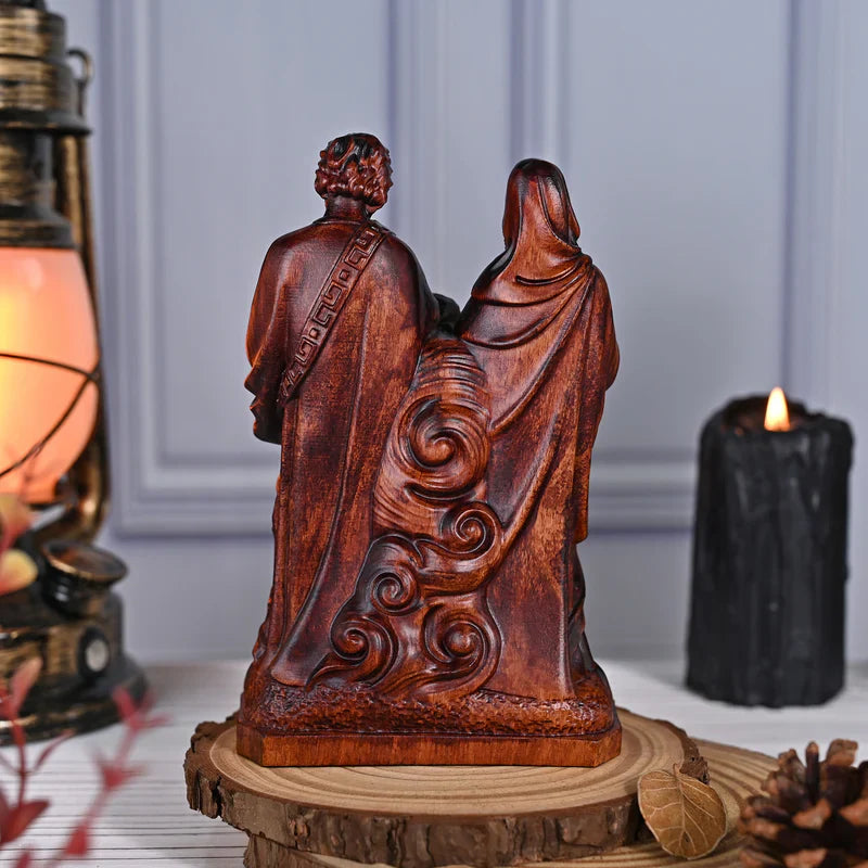 Image of the Holy Family in Wood-Viarello