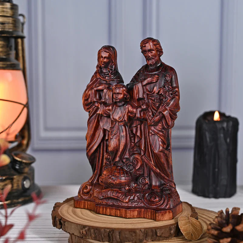 Image of the Holy Family in Wood-Viarello