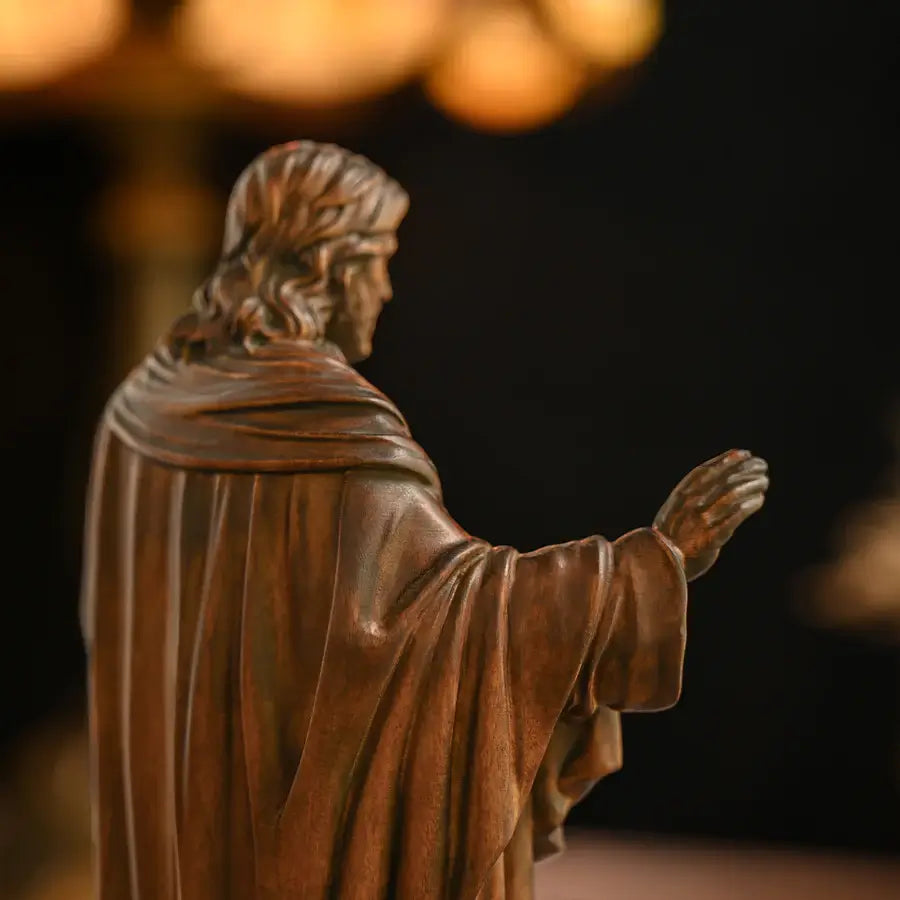 Image of the Sacred Heart of Jesus in Wood-Viarello