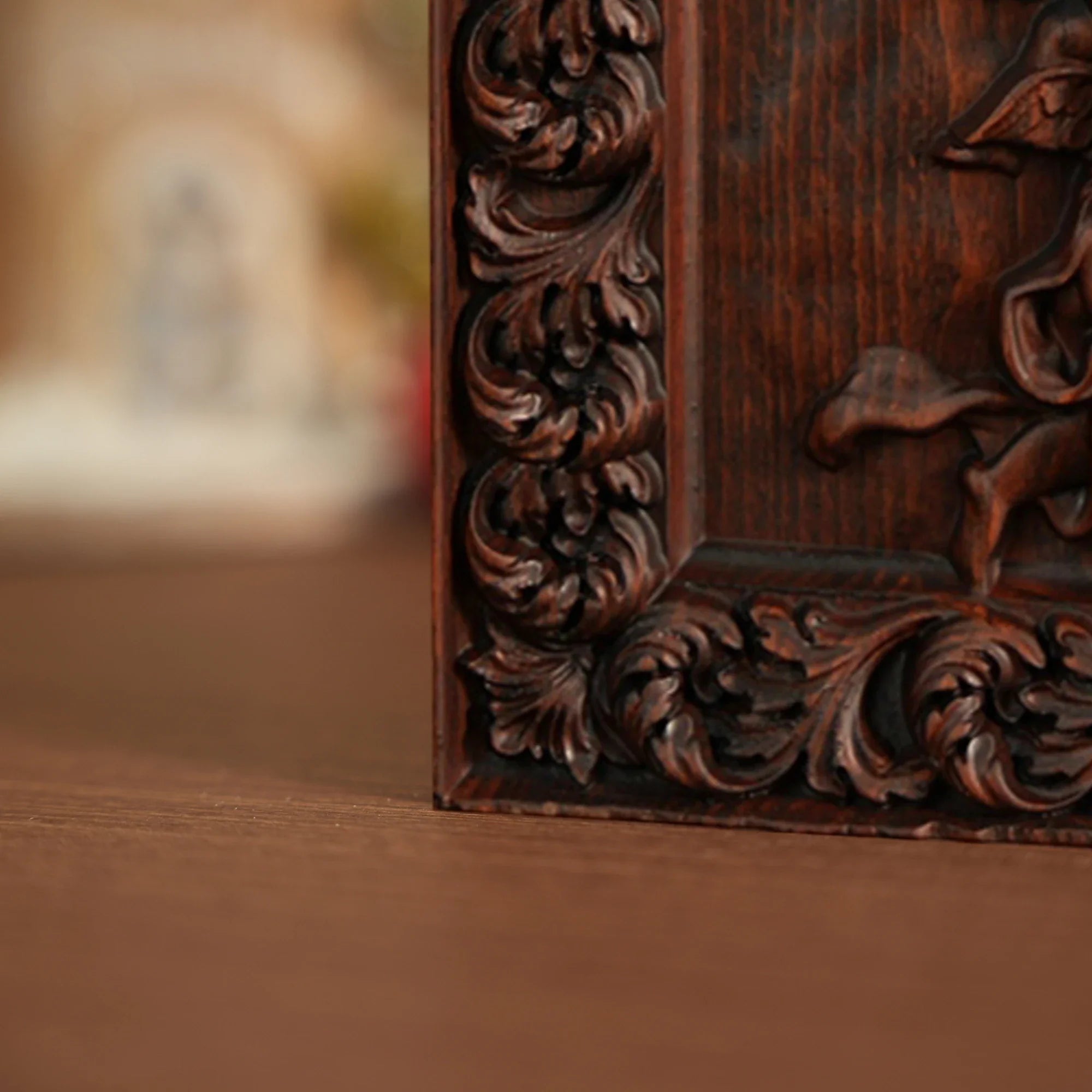 Immaculate Conception Painting in Wood-Viarello