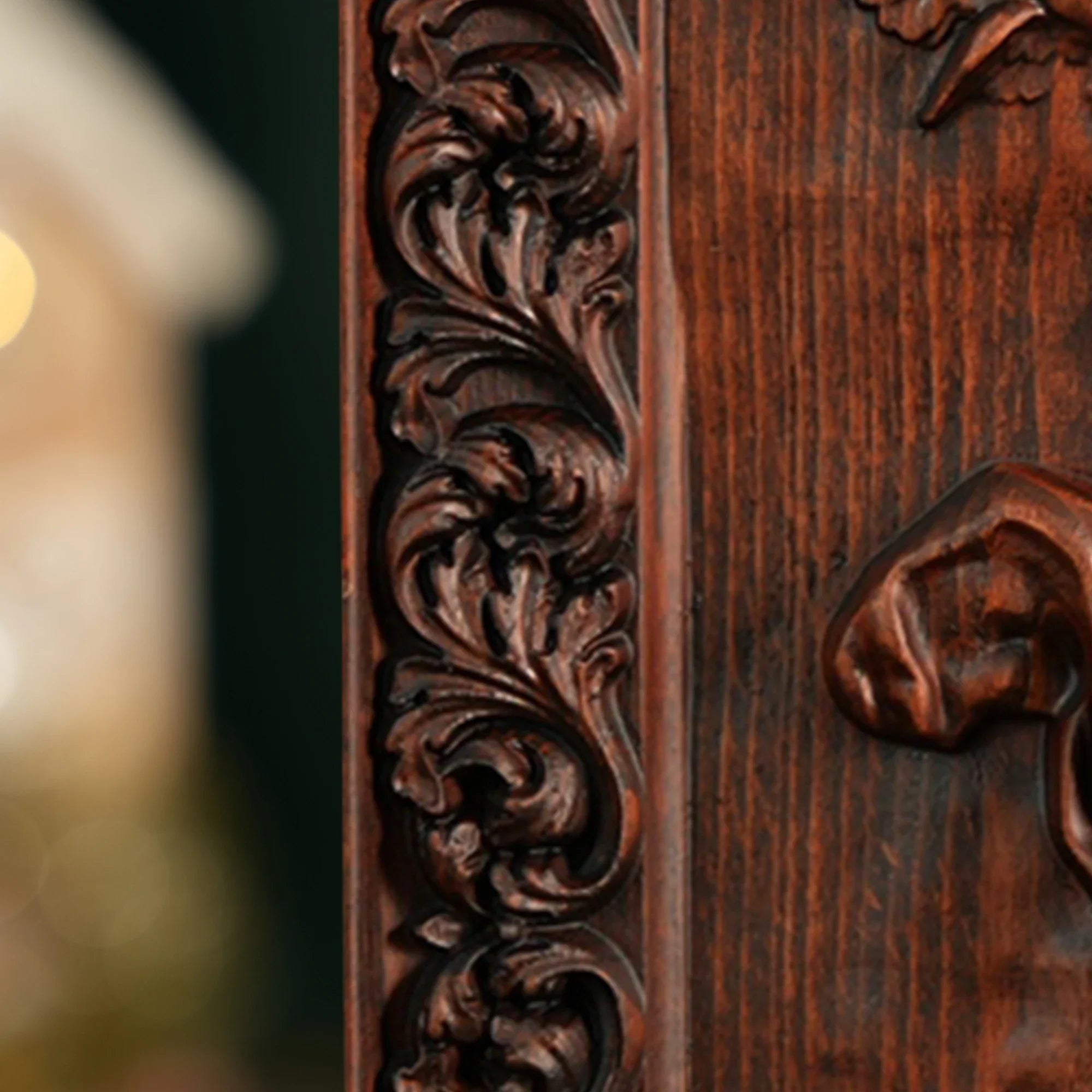 Immaculate Conception Painting in Wood-Viarello