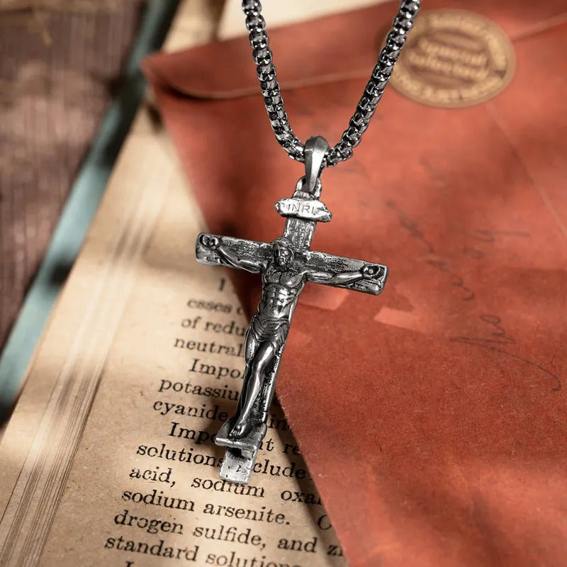 Jesus Christ Crucifix Necklace - The Crucifixion-Viarello