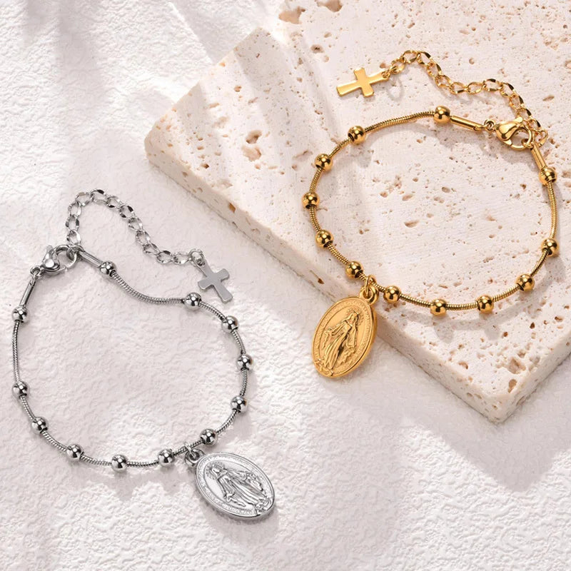 Miraculous Medal Bracelet of Our Lady of Grace-Viarello