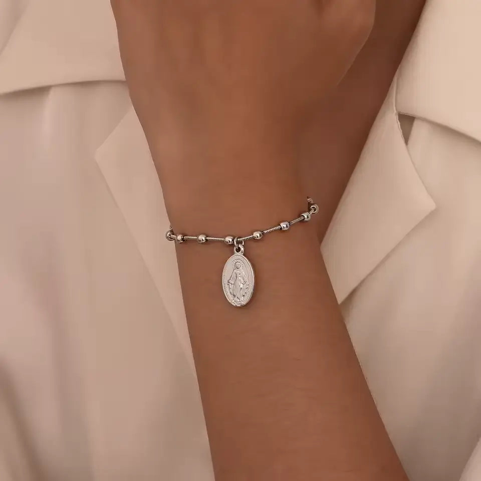 Miraculous Medal Bracelet of Our Lady of Grace-Viarello