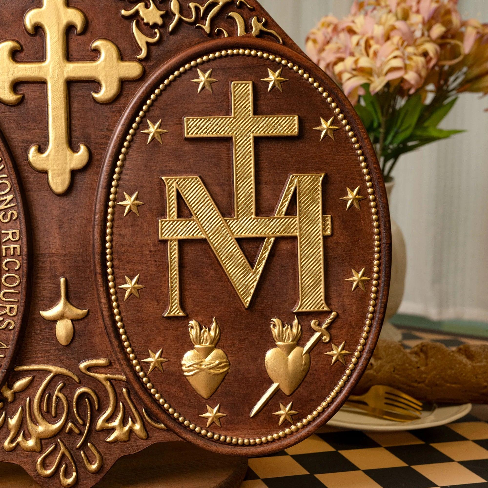 Miraculous Medal of Our Lady of Graces Sculpture-Viarello