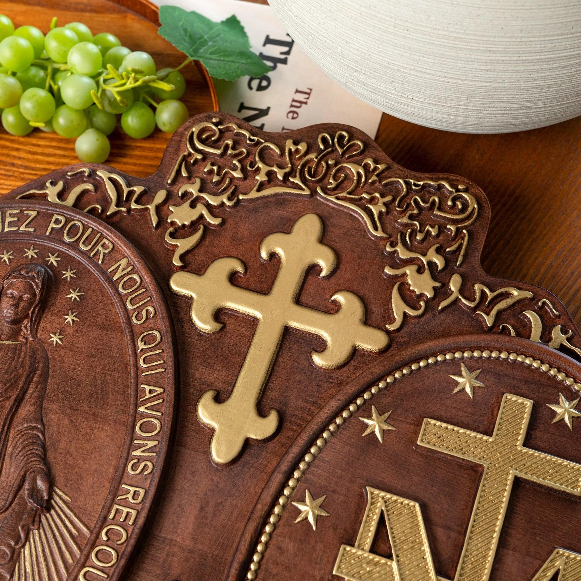 Miraculous Medal of Our Lady of Graces Sculpture-Viarello
