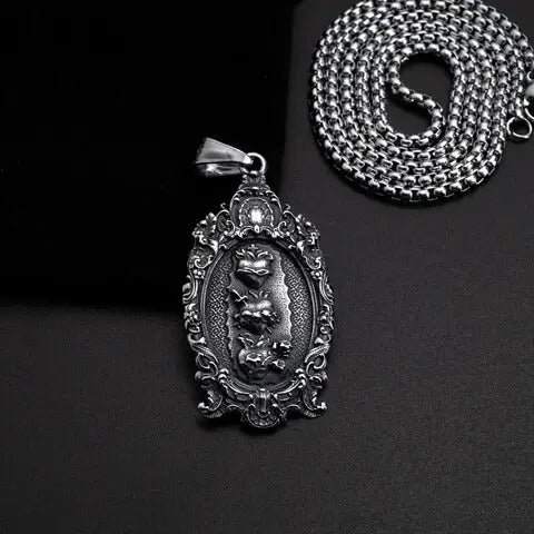Necklace of the Three Sacred Hearts of the Holy Family-Viarello