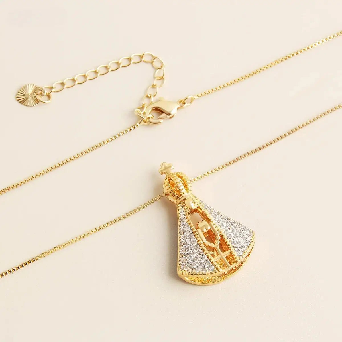 Our Lady of Aparecida Necklace - Double-Sided-Viarello