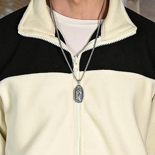 Our Lady of Guadalupe Necklace in 925K Silver-Viarello