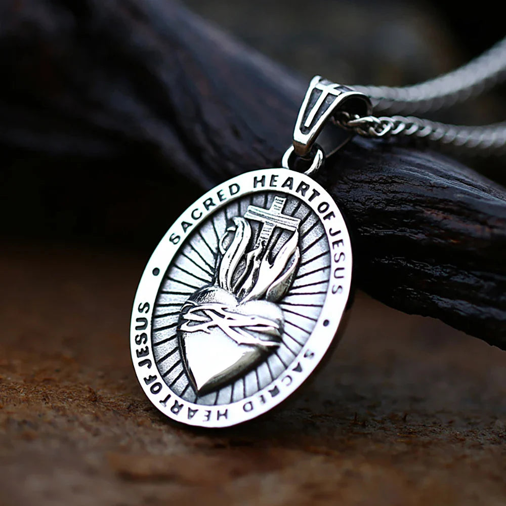 Sacred Heart of Jesus Necklace-Viarello