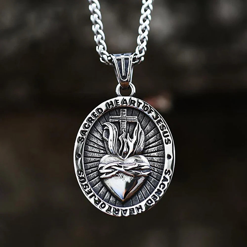 Sacred Heart of Jesus Necklace-Viarello
