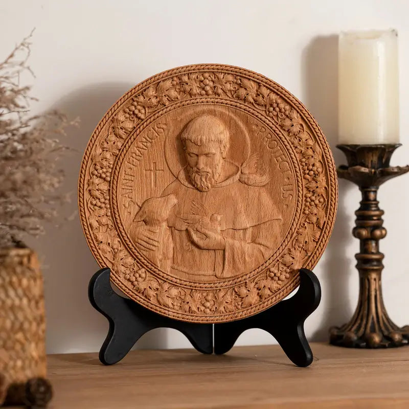 Sculpture of Saint Francis of Assisi in Wood-Viarello