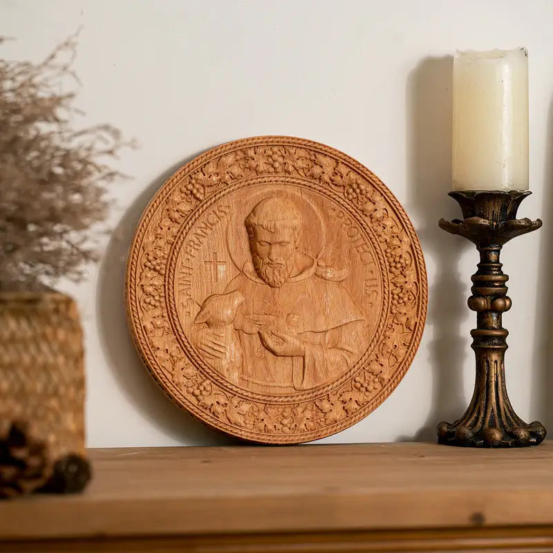 Sculpture of Saint Francis of Assisi in Wood-Viarello