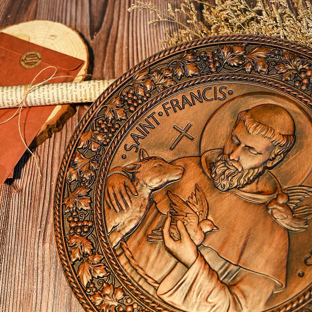 Sculpture of Saint Francis of Assisi in Wood-Viarello