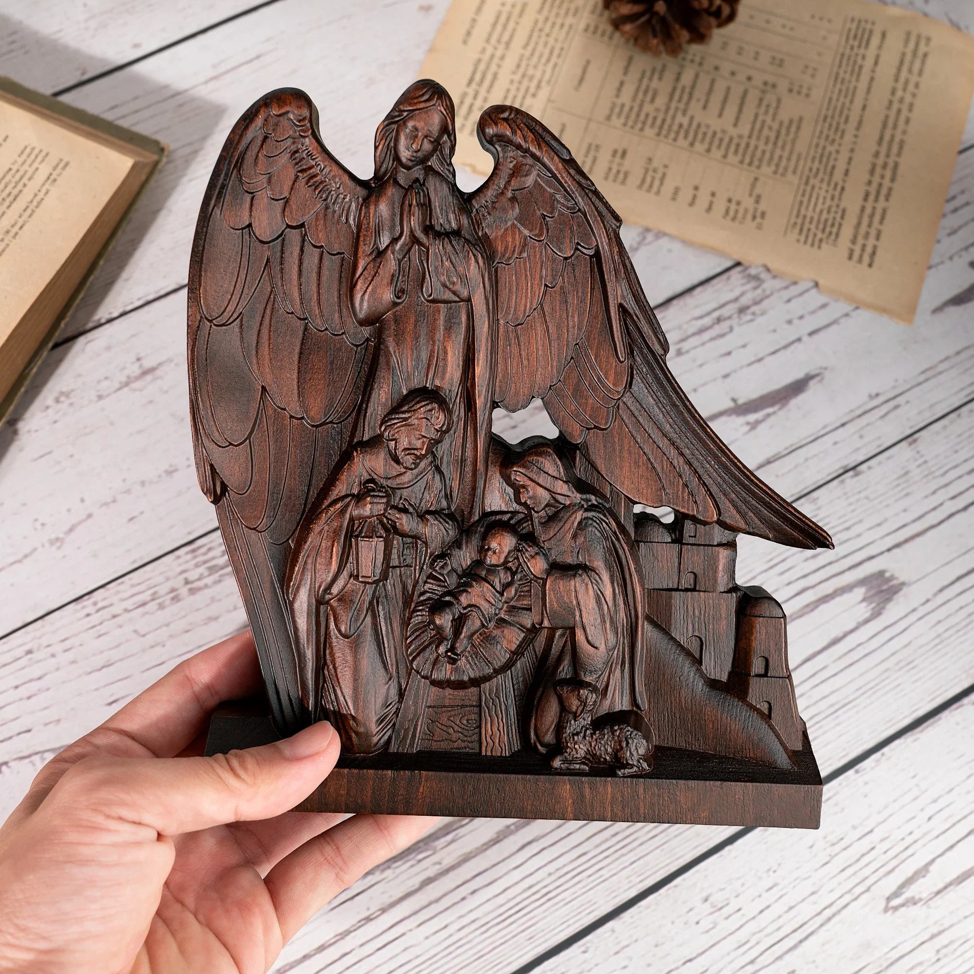 Sculpture of the Holy Family and Guardian Angel-Viarello