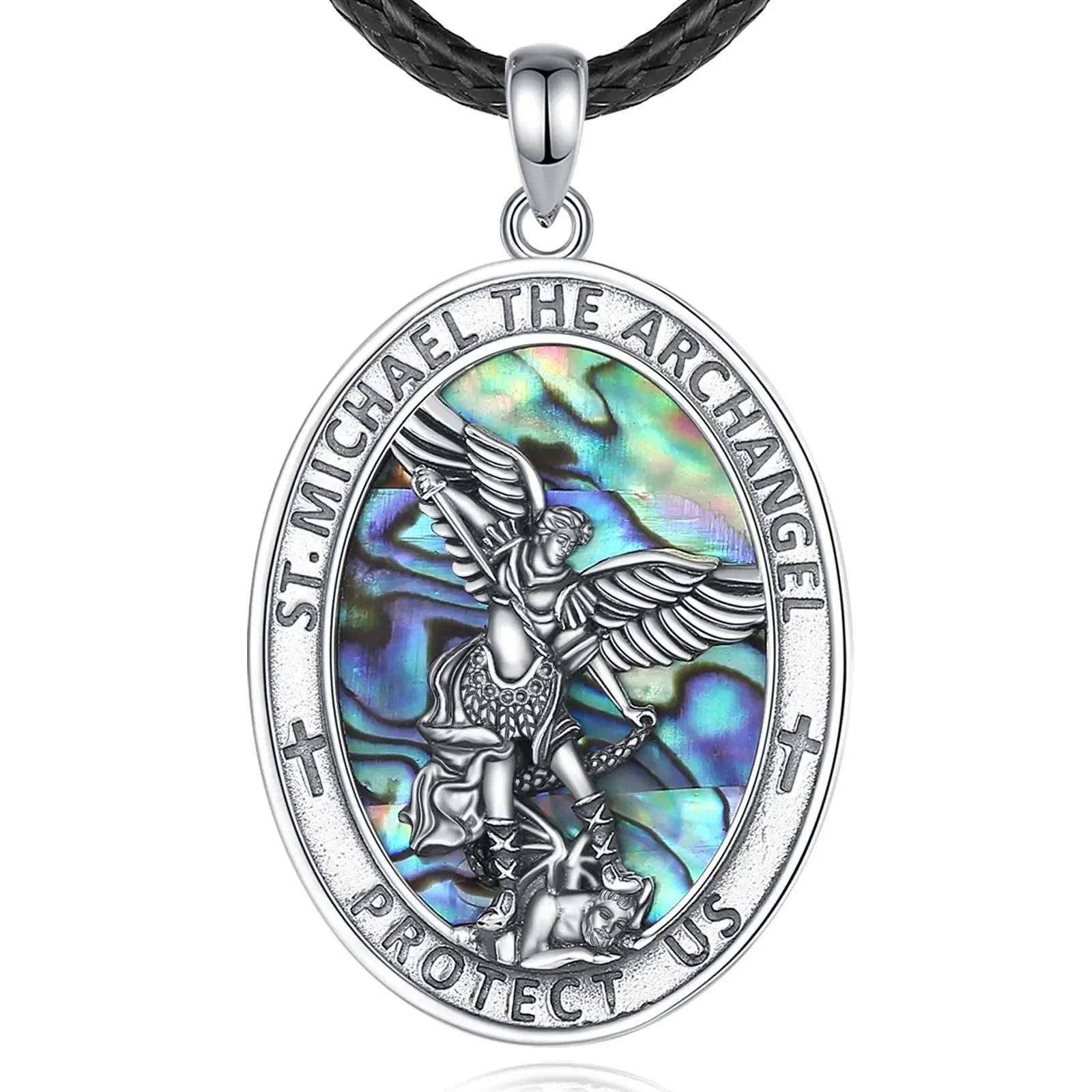 St. Michael the Archangel Necklace in 925K Sterling Silver-Viarello