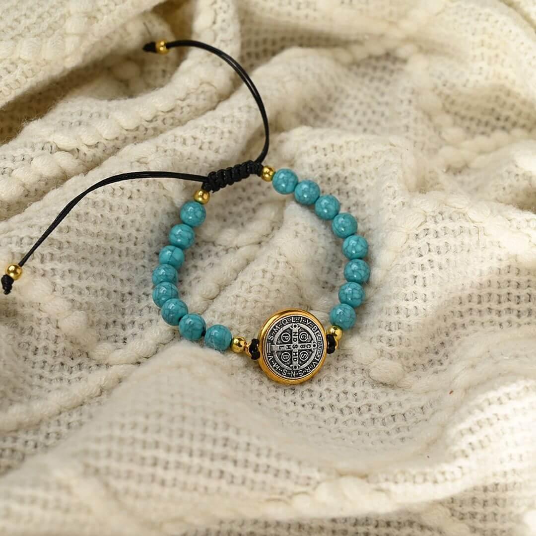 Turquoise Stone Bracelet Saint Benedict-Viarello