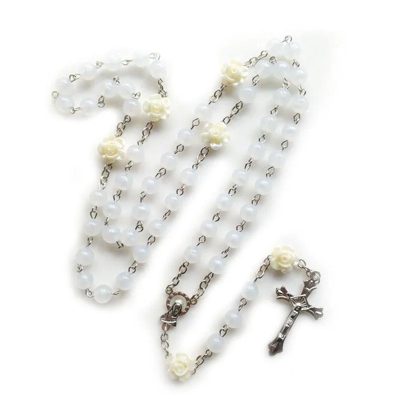 White Luminous Rosary of the Virgin Mary-Viarello