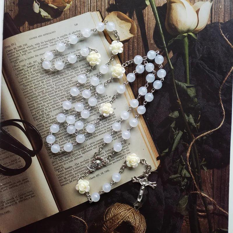 White Luminous Rosary of the Virgin Mary-Viarello