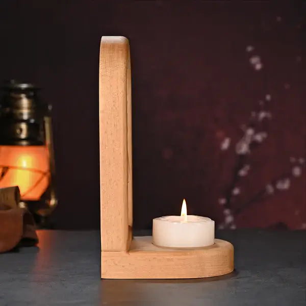 Wooden Candlestick Our Lady of Guadalupe-Viarello