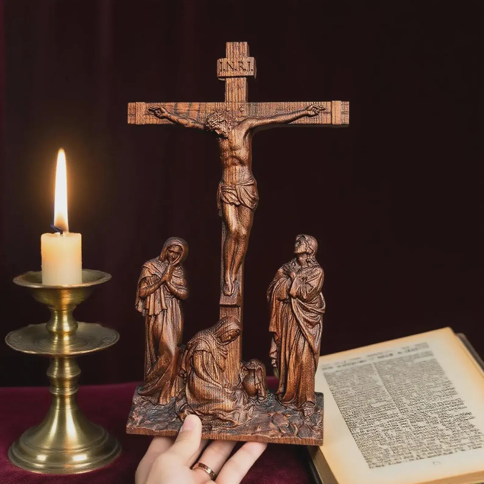 Wooden Crucifix-Viarello