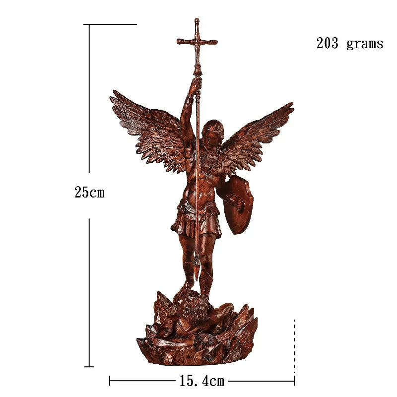 Wooden image of Saint Michael the Archangel.-Viarello