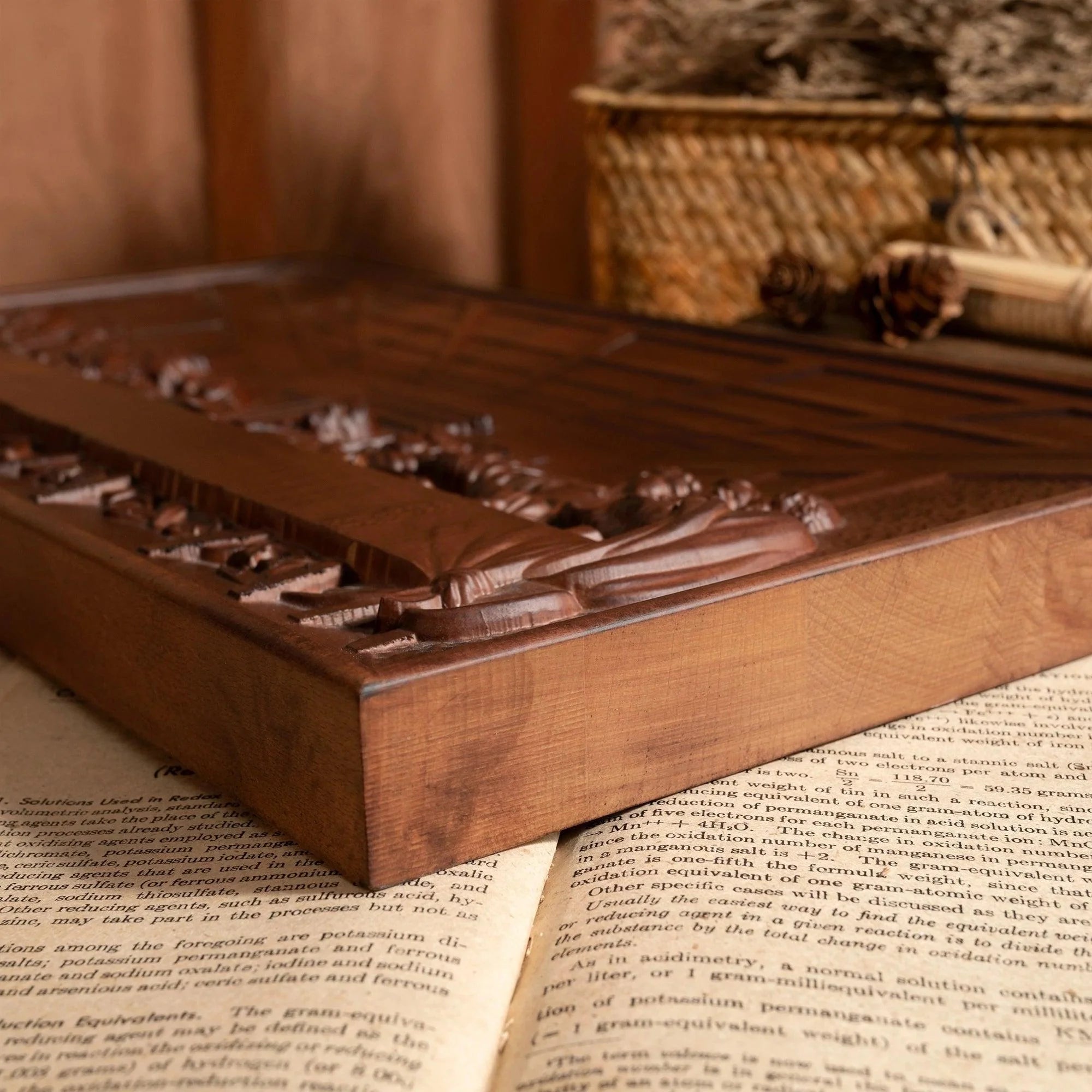 Wooden Last Supper Painting-Viarello