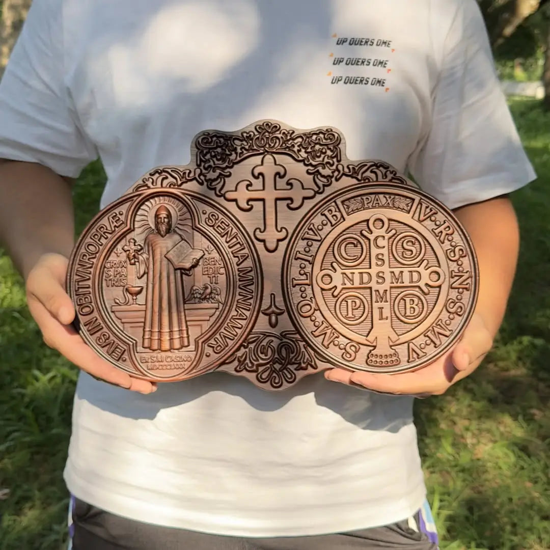 Wooden Saint Benedict Medal-Viarello