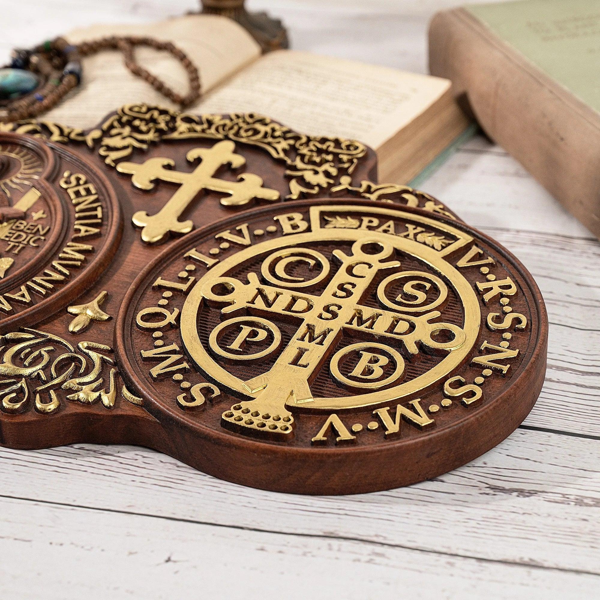 Wooden Saint Benedict Medal-Viarello