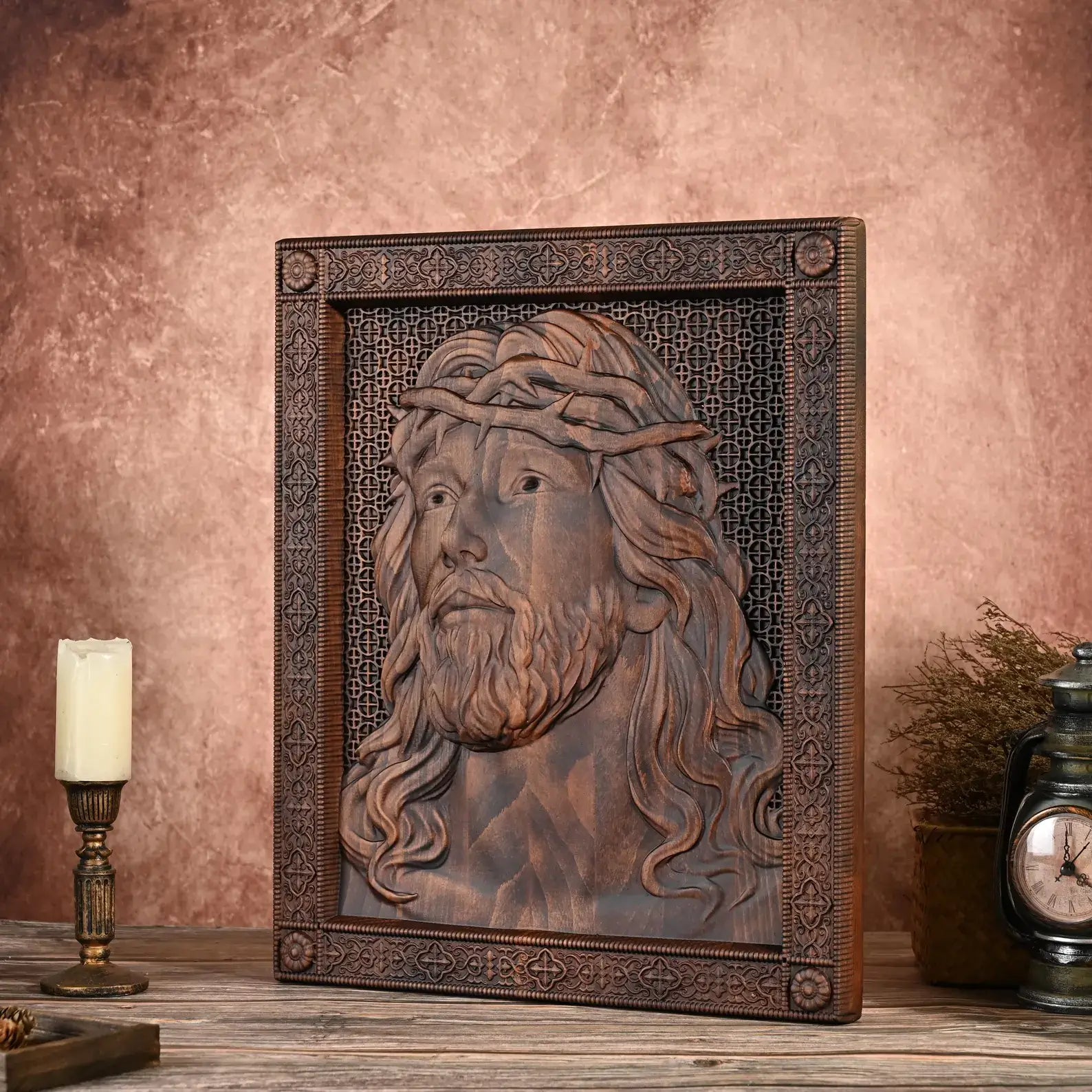 Wooden Sculpture of Jesus' Crown of Thorns-Viarello