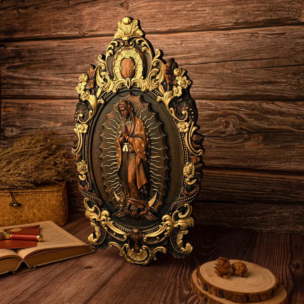 Wooden sculpture of Our Lady of Guadalupe-Viarello