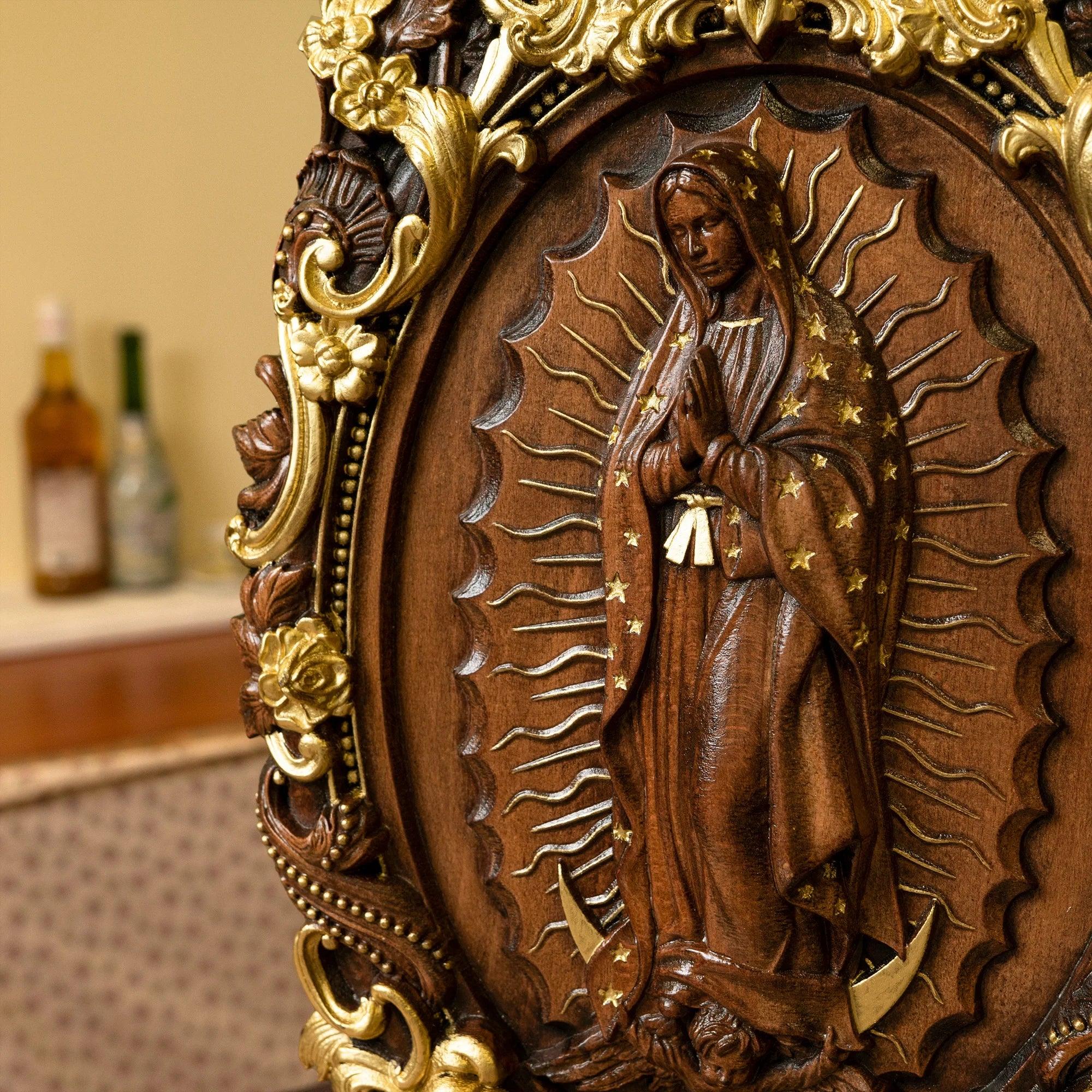 Wooden sculpture of Our Lady of Guadalupe-Viarello