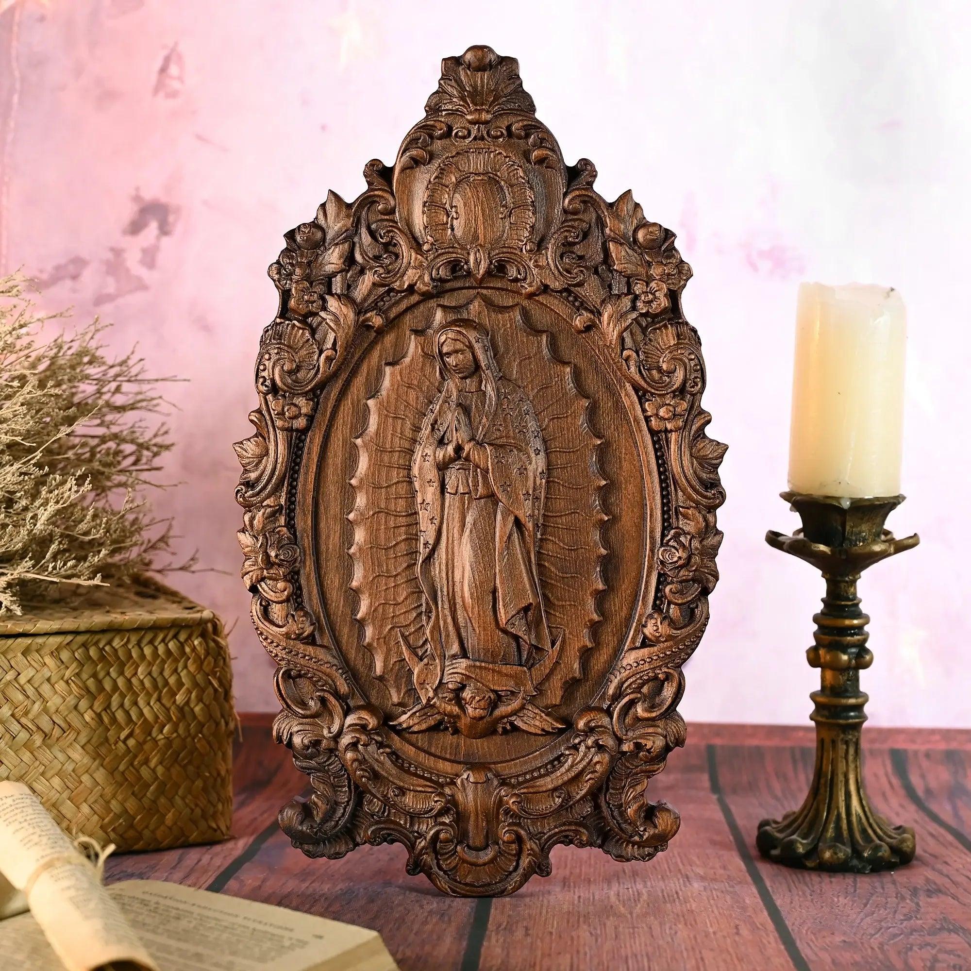 Wooden sculpture of Our Lady of Guadalupe-Viarello