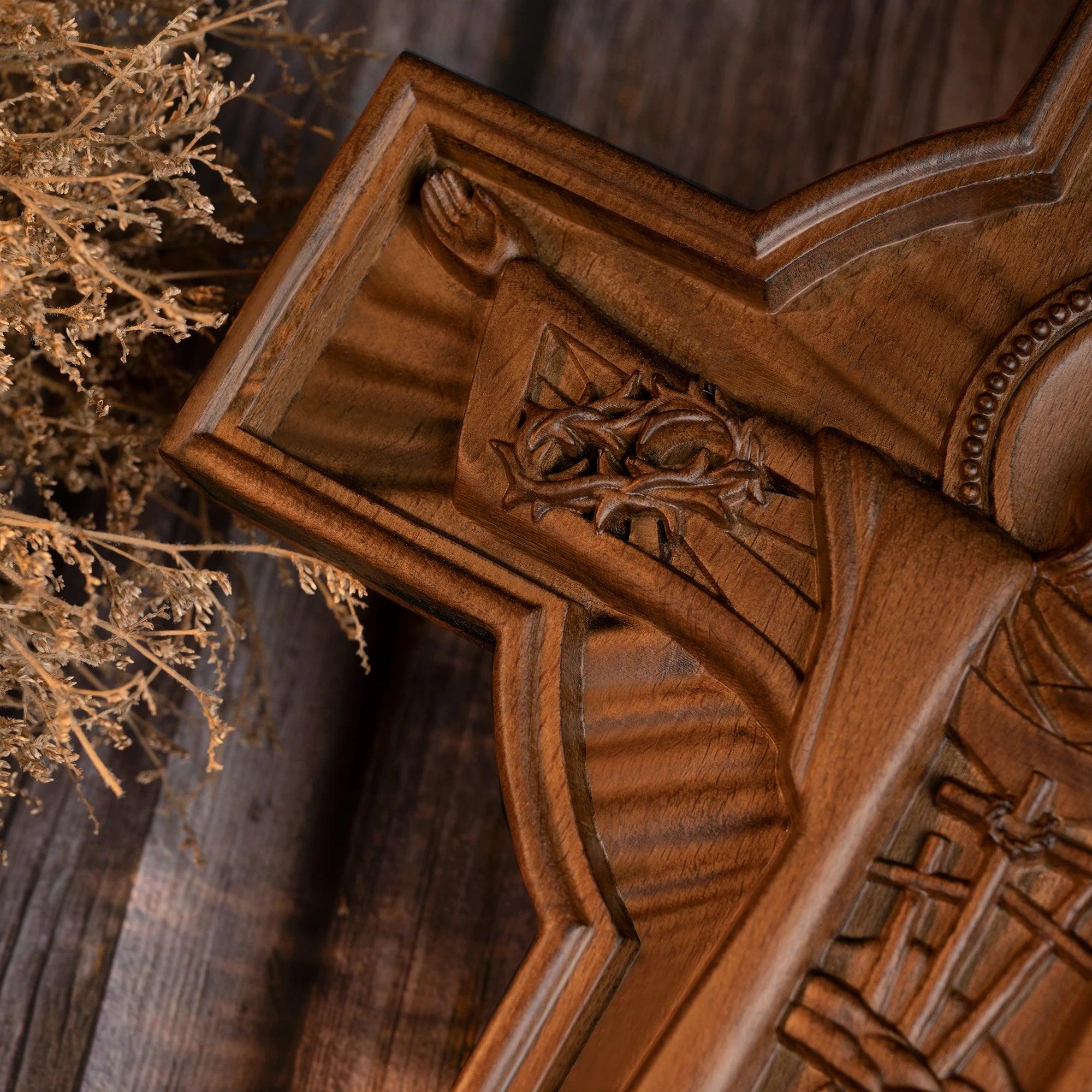 Cross of the Ascension of Jesus, Wooden Sculpture-Viarello