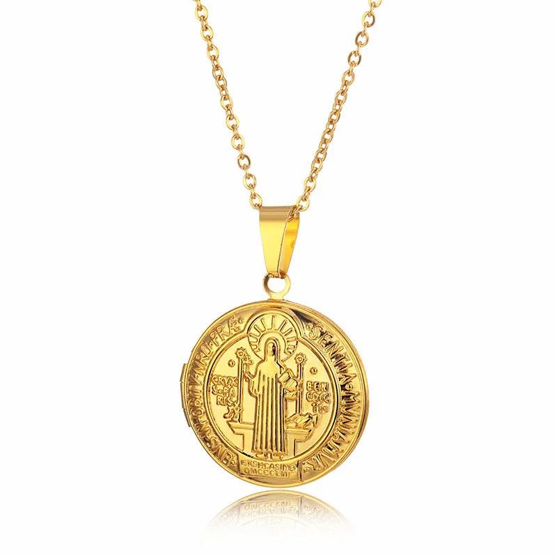 Double-sided St. Benedict necklace-Viarello