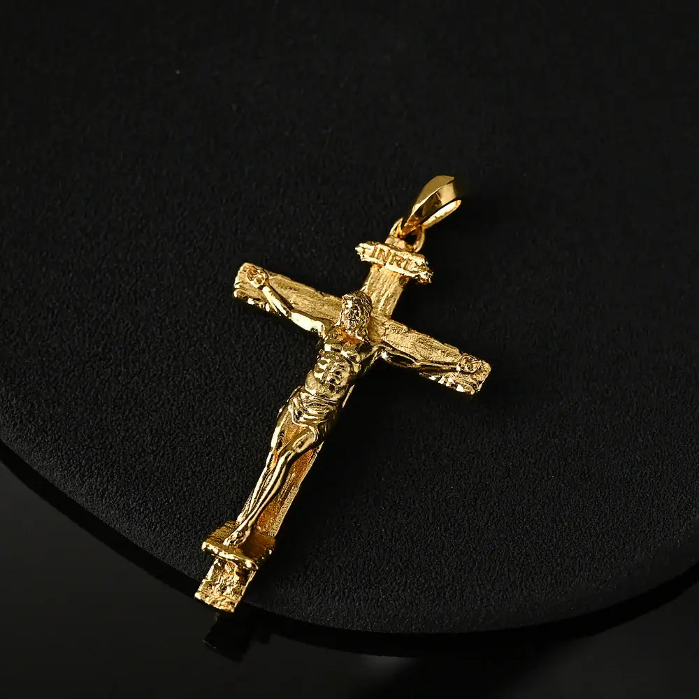 Golden Crucifix of Jesus Christ - The Crucifixion-Viarello