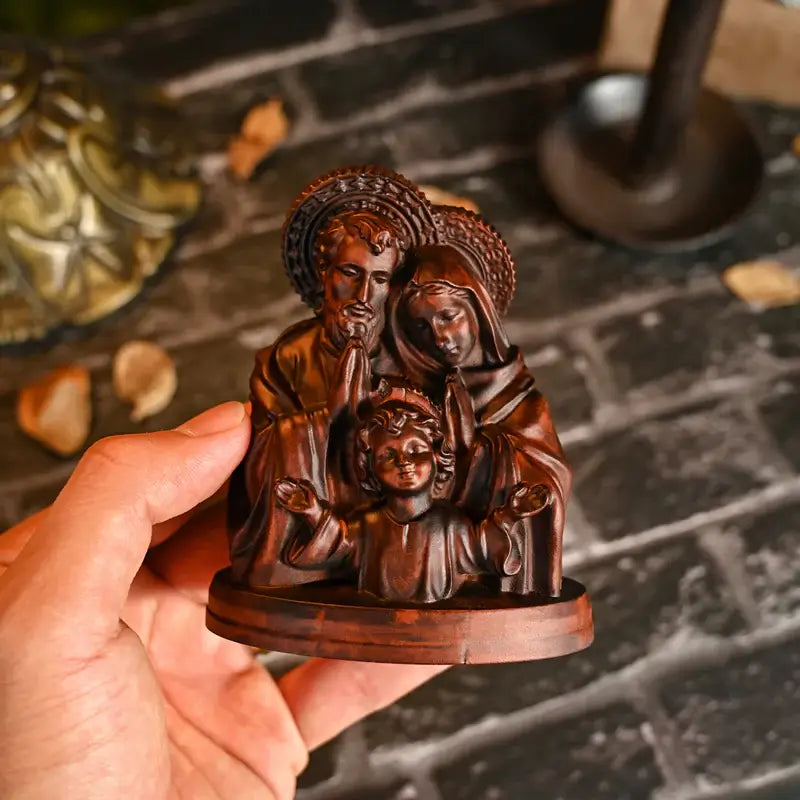 Holy Family Image in Wood-Viarello