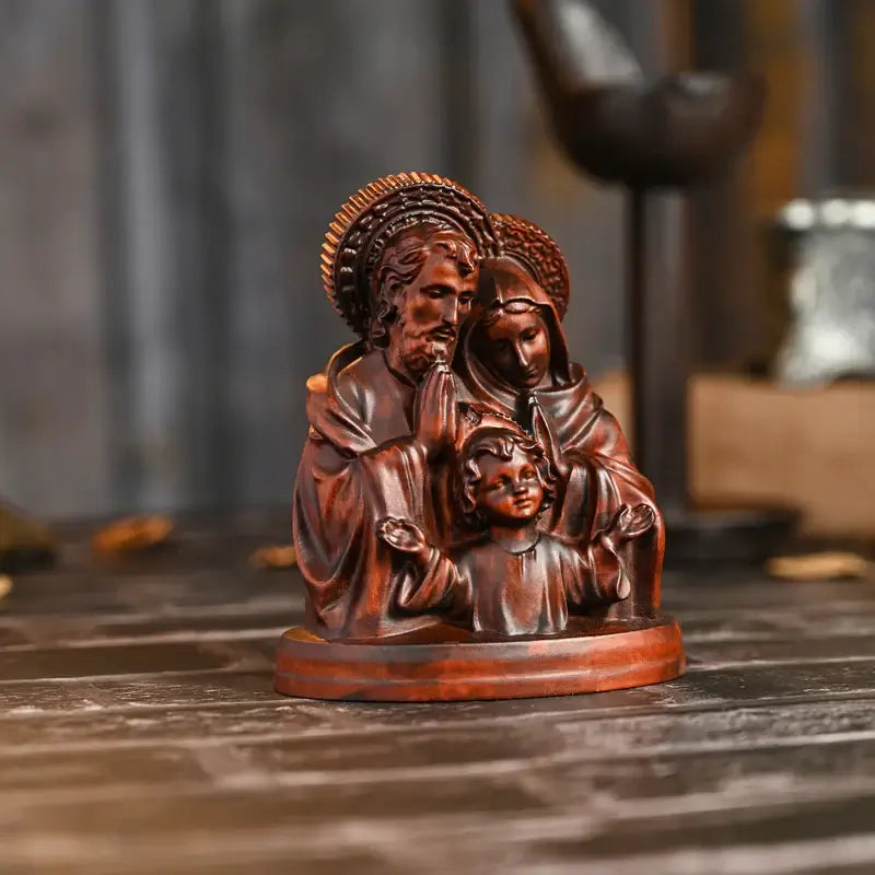 Holy Family Image in Wood-Viarello