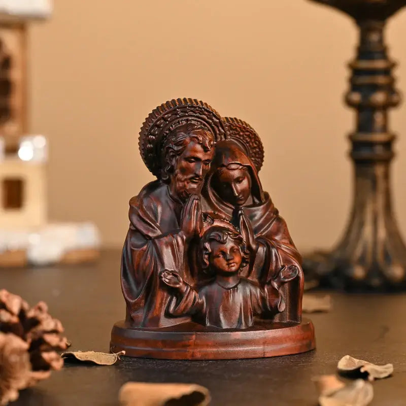Holy Family Image in Wood-Viarello