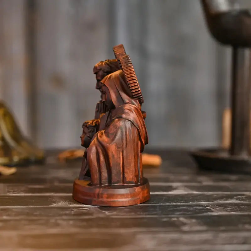 Holy Family Image in Wood-Viarello