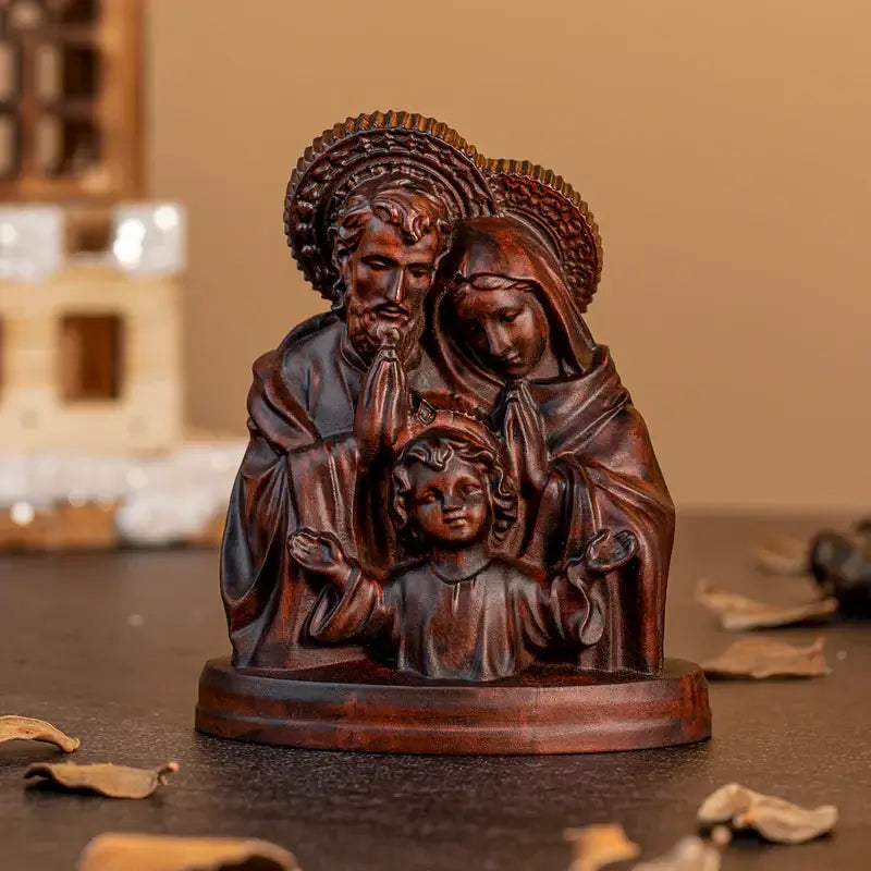 Holy Family Image in Wood-Viarello