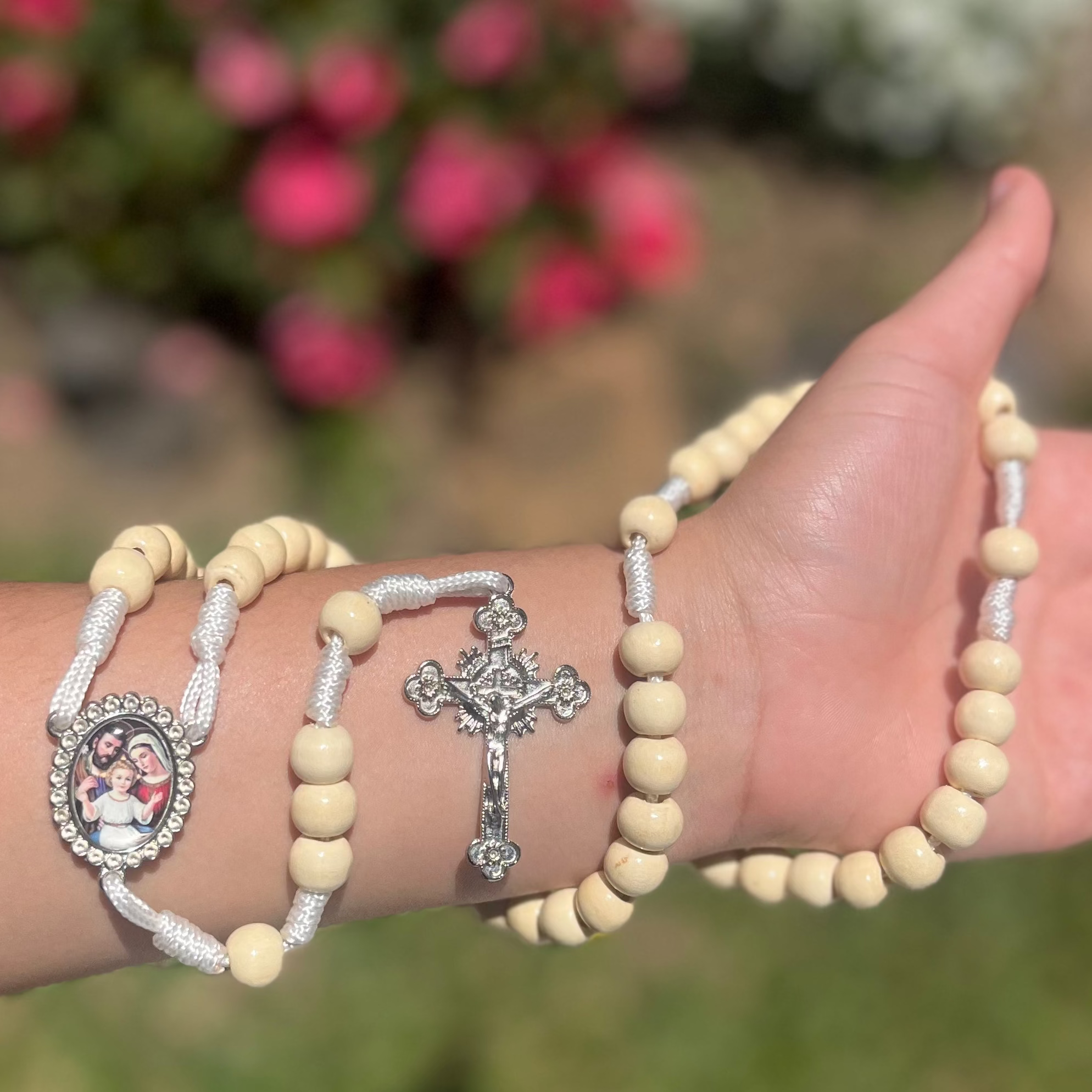 Holy Family Rosary in Wood-Viarello