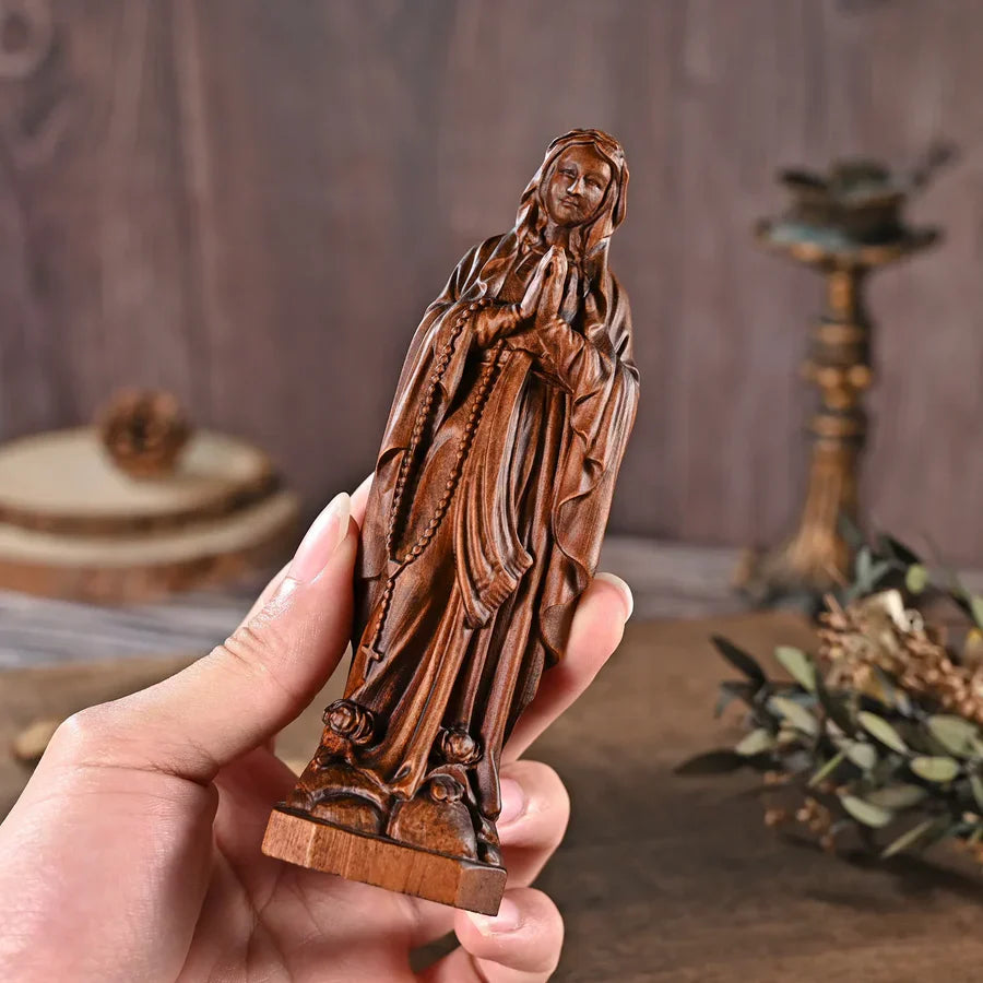 Image of Our Lady of Lourdes in Wood-Viarello