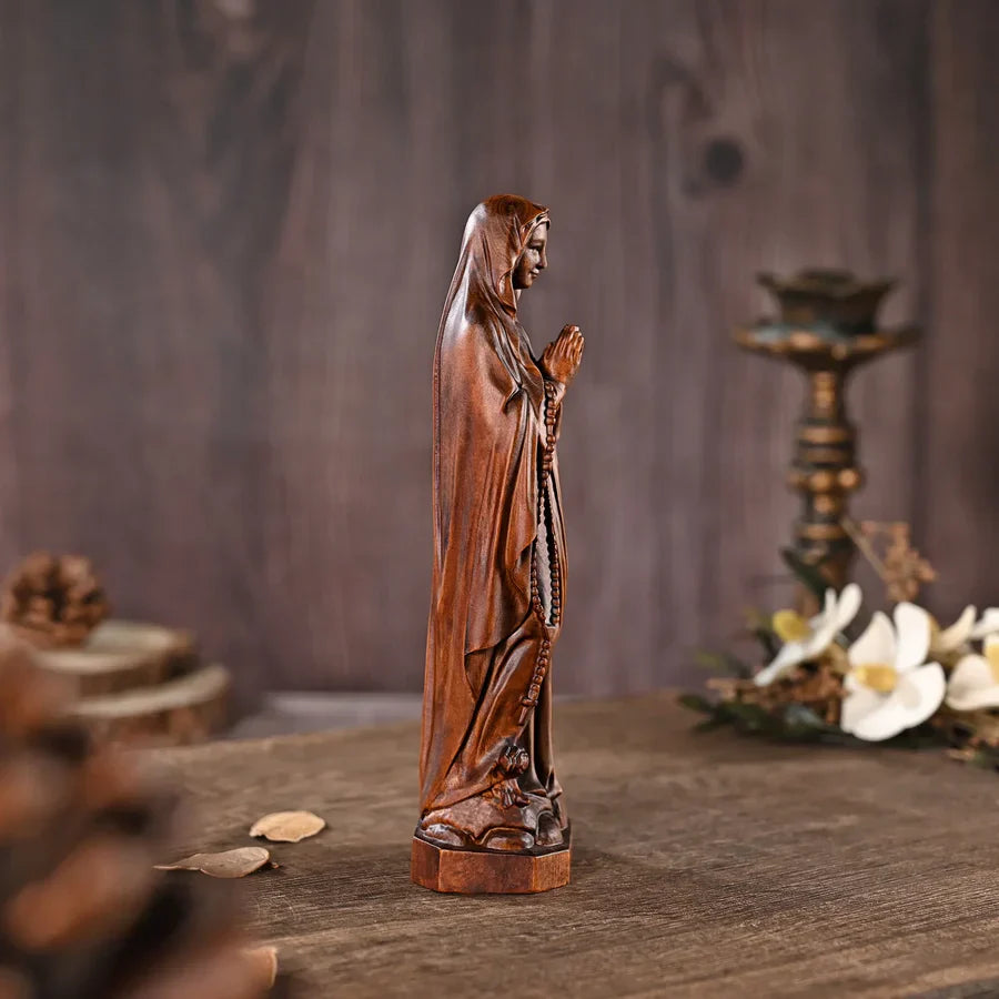 Image of Our Lady of Lourdes in Wood-Viarello